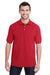 Jerzees 443MR Mens Short Sleeve Polo Shirt Red Front