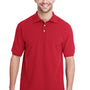 Jerzees Mens Short Sleeve Polo Shirt - True Red