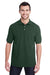 Jerzees 443MR Mens Short Sleeve Polo Shirt Forest Green Front