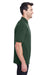 Jerzees 443MR Mens Short Sleeve Polo Shirt Forest Green Side
