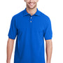 Jerzees Mens Short Sleeve Polo Shirt - Royal Blue