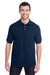 Jerzees 443MR Mens Short Sleeve Polo Shirt Navy Blue Front