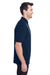 Jerzees 443MR Mens Short Sleeve Polo Shirt Navy Blue Side