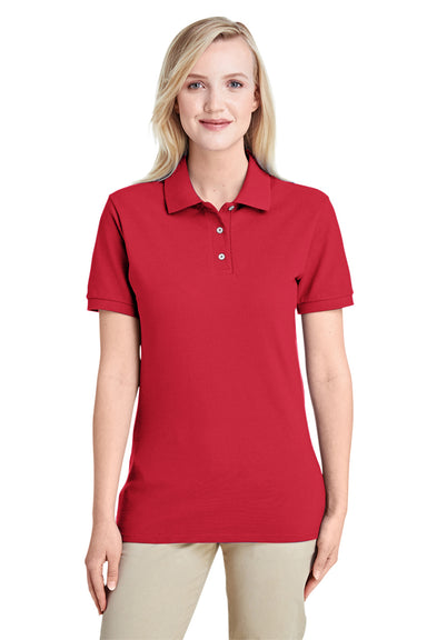 Jerzees 443WR Womens Short Sleeve Polo Shirt Red Front