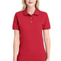 Jerzees Womens Short Sleeve Polo Shirt - True Red