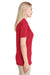 Jerzees 443WR Womens Short Sleeve Polo Shirt Red Side