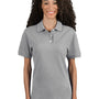 Jerzees Womens Short Sleeve Polo Shirt - Heather Grey