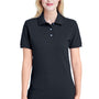 Jerzees Womens Short Sleeve Polo Shirt - Black