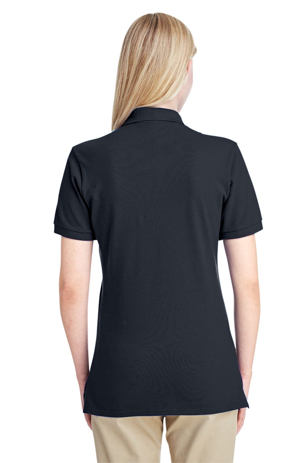 Jerzees 443WR Womens Short Sleeve Polo Shirt Black Back