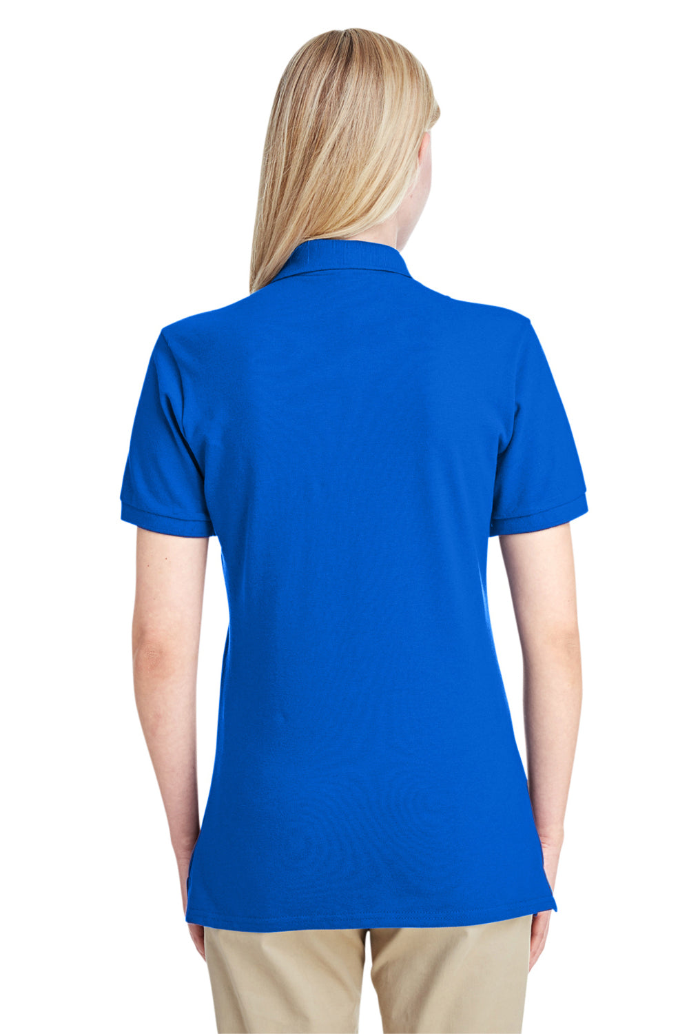 Jerzees 443WR Womens Short Sleeve Polo Shirt Royal Blue Back