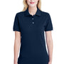 Jerzees Womens Short Sleeve Polo Shirt - Navy Blue