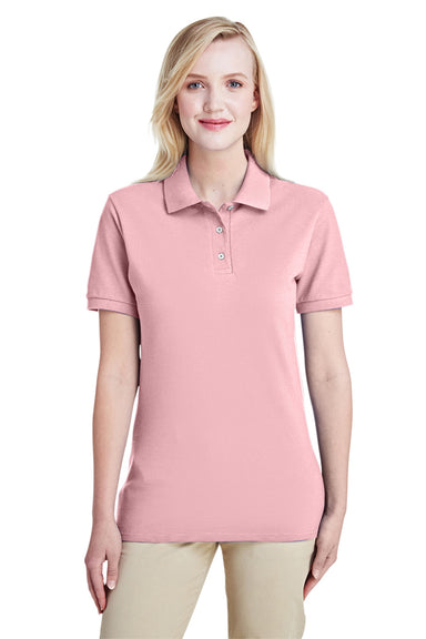 Jerzees 443WR Womens Short Sleeve Polo Shirt Pink Front