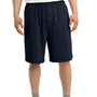 Sport-Tek Mens Jersey Knit Shorts w/ Pockets - True Navy Blue