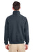 Jerzees 4528 Mens Super Sweats NuBlend Fleece 1/4 Zip Sweatshirt Heather Black Back