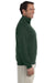 Jerzees 4528 Mens Super Sweats NuBlend Fleece 1/4 Zip Sweatshirt Forest Green Side