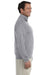 Jerzees 4528 Mens Super Sweats NuBlend Fleece 1/4 Zip Sweatshirt Oxford Grey Side
