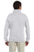Jerzees 4528 Mens Super Sweats NuBlend Fleece 1/4 Zip Sweatshirt Ash Grey Back