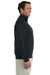 Jerzees 4528 Mens Super Sweats NuBlend Fleece 1/4 Zip Sweatshirt Black Side