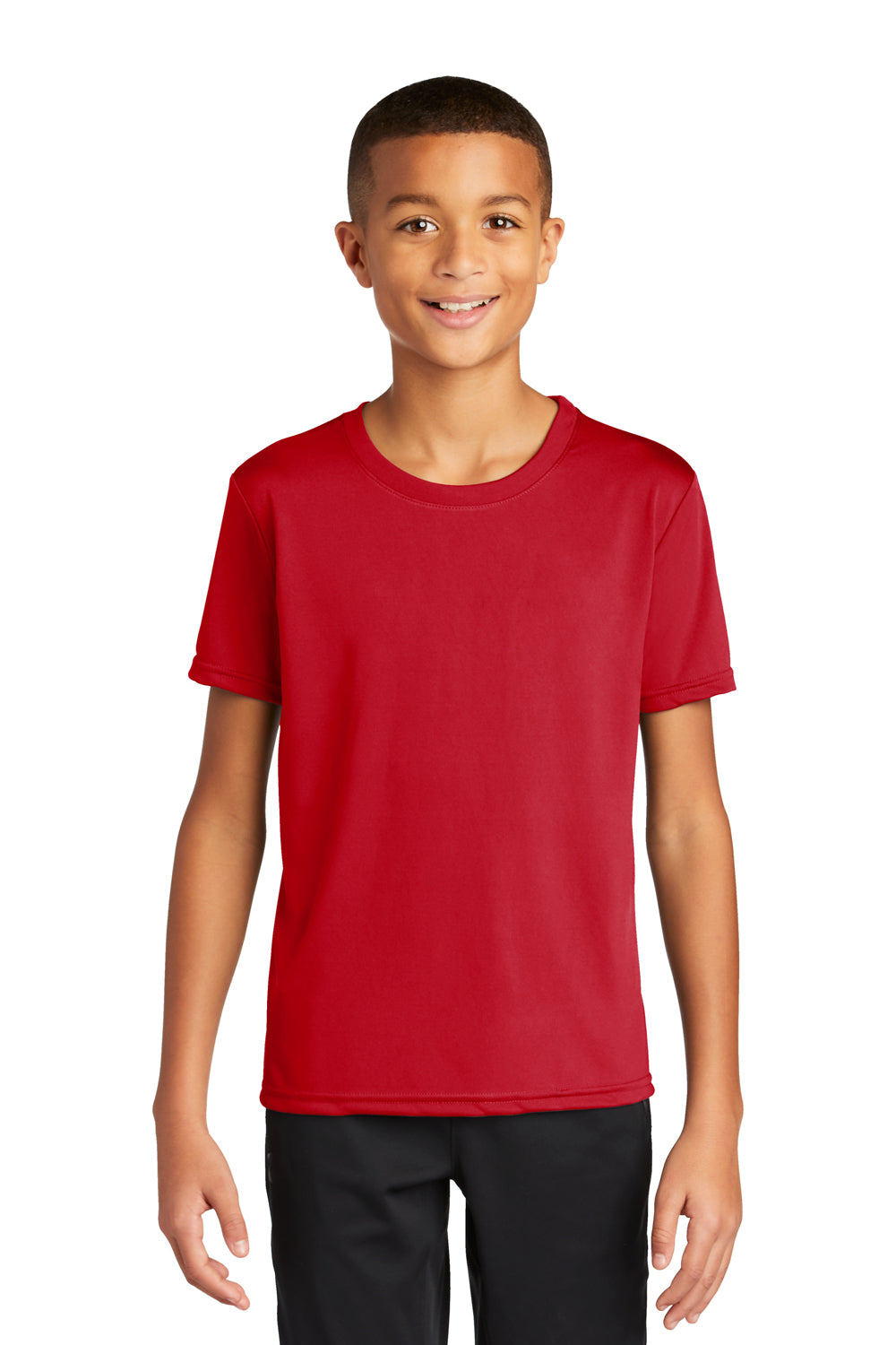 Gildan Youth Performance Core Short Sleeve Crewneck T-Shirt Sport Scarlet Red Front