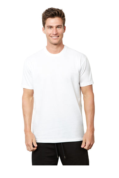 Next Level 4600 Mens Eco Short Sleeve Crewneck T-Shirt White Front