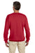 Jerzees 4662 Mens Super Sweats NuBlend Fleece Crewneck Sweatshirt Red Back