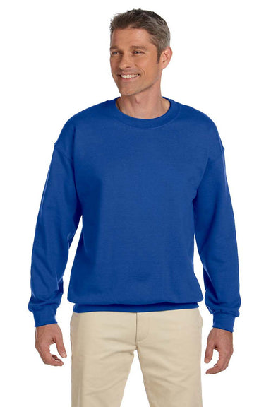 Jerzees 4662 Mens Super Sweats NuBlend Fleece Crewneck Sweatshirt Royal Blue Front