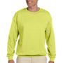 Jerzees Mens Super Sweats NuBlend Pill Resistant Fleece Crewneck Sweatshirt - Safety Green