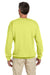 Jerzees 4662 Mens Super Sweats NuBlend Fleece Crewneck Sweatshirt Safety Green Back