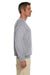 Jerzees 4662 Mens Super Sweats NuBlend Fleece Crewneck Sweatshirt Oxford Grey Side