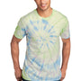Port & Company Mens Tie-Dye Short Sleeve Crewneck T-Shirt - Watercolor Spiral