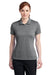 Nike 474455 Womens Dri-Fit Moisture Wicking Short Sleeve Polo Shirt Heather Carbon Grey Front