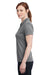 Nike 474455 Womens Dri-Fit Moisture Wicking Short Sleeve Polo Shirt Heather Carbon Grey Side