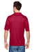 Hanes 4800 Mens Cool Dri Fresh IQ Moisture Wicking Short Sleeve Polo Shirt Red Back