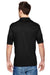 Hanes 4800 Mens Cool Dri Fresh IQ Moisture Wicking Short Sleeve Polo Shirt Black Back