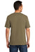 Port & Company USA100 Mens USA Made Short Sleeve Crewneck T-Shirt Coyote Brown Back