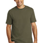 Port & Company Mens USA Made Short Sleeve Crewneck T-Shirt - Olive Drab Green - Closeout