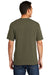 Port & Company USA100 Mens USA Made Short Sleeve Crewneck T-Shirt Olive Drab Green Back