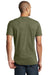 District DT5000 Mens The Concert Short Sleeve Crewneck T-Shirt Military Green Frost Back