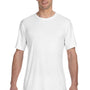 Hanes Mens Cool DRI FreshIQ Moisture Wicking Short Sleeve Crewneck T-Shirt - White