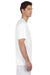Hanes 4820 Mens Cool DRI FreshIQ Moisture Wicking Short Sleeve Crewneck T-Shirt White Side