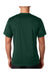 Hanes 4820 Mens Cool DRI FreshIQ Moisture Wicking Short Sleeve Crewneck T-Shirt Forest Green Back