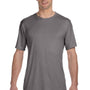 Hanes Mens Cool DRI FreshIQ Moisture Wicking Short Sleeve Crewneck T-Shirt - Graphite Grey