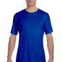 Hanes Mens Cool DRI FreshIQ Moisture Wicking Short Sleeve Crewneck T-Shirt - Deep Royal Blue