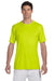 Hanes 4820 Mens Cool DRI FreshIQ Moisture Wicking Short Sleeve Crewneck T-Shirt Safety Green Front