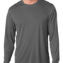 Hanes Mens Cool DRI FreshIQ Moisture Wicking Long Sleeve Crewneck T-Shirt - Graphite Grey