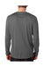 Hanes 482L Mens Cool DRI FreshIQ Moisture Wicking Long Sleeve Crewneck T-Shirt Graphite Grey Back