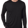 Hanes Mens Cool DRI FreshIQ Moisture Wicking Long Sleeve Crewneck T-Shirt - Black
