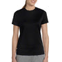 Hanes Womens Cool DRI FreshIQ Moisture Wicking Short Sleeve Crewneck T-Shirt - Black