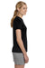 Hanes 4830 Womens Cool DRI FreshIQ Moisture Wicking Short Sleeve Crewneck T-Shirt Black Side
