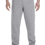 Jerzees Mens Super Sweats NuBlend Pill Resistant Fleece Sweatpants w/ Pockets - Oxford Grey